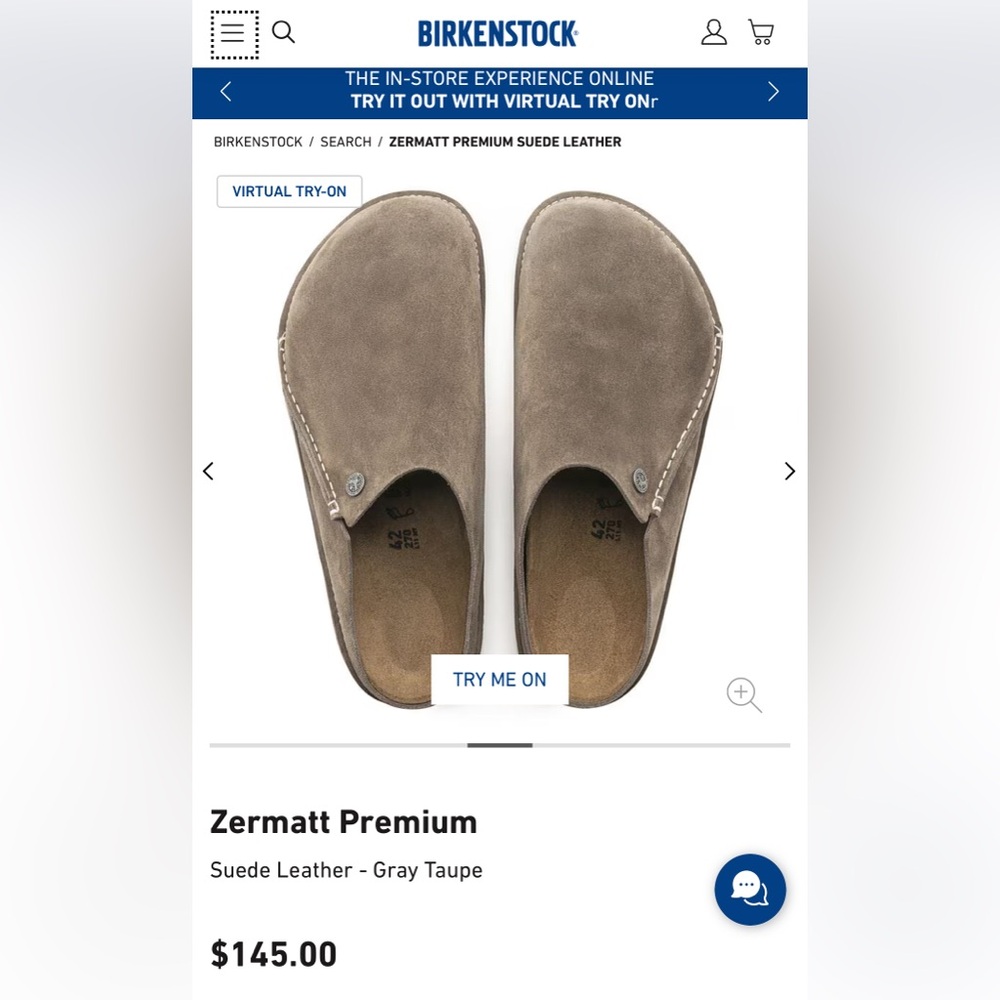 Birkenstock Zermatt Suede Slip-On Shoes - Tan